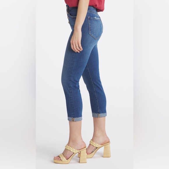 Kan Can Brenda Mid Rise Button Fly Jeans - Picture 4 of 8